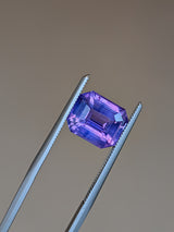 3.63ct Purple Sapphire Emerald Cut