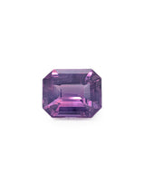 3.63ct Purple Sapphire Emerald Cut