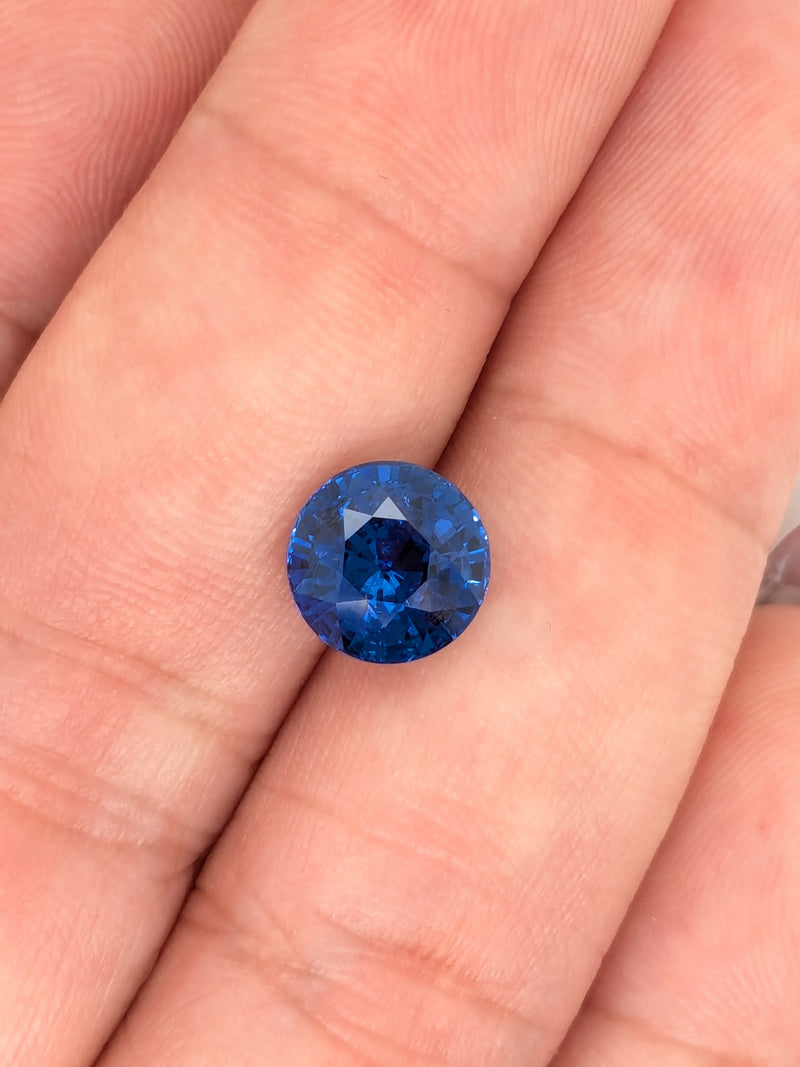 3.06ct Blue Sapphire Round