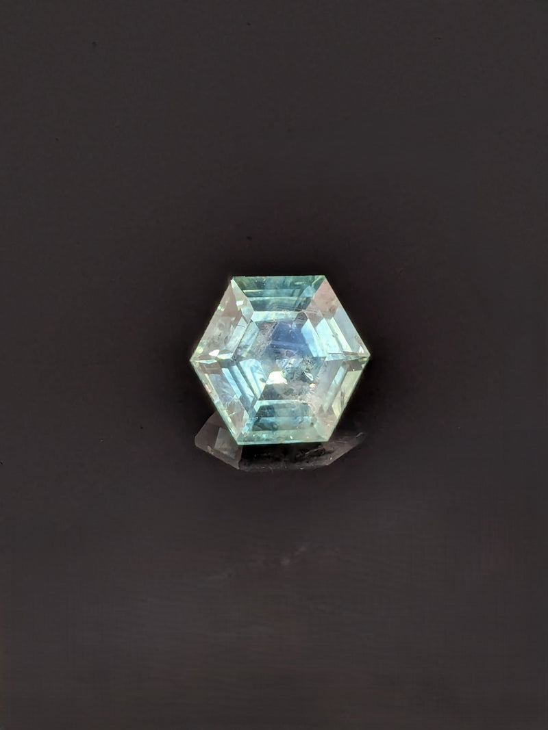 2.47ct Blue Sapphire Elongated Hexagon