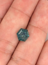 2.47ct Blue Sapphire Elongated Hexagon