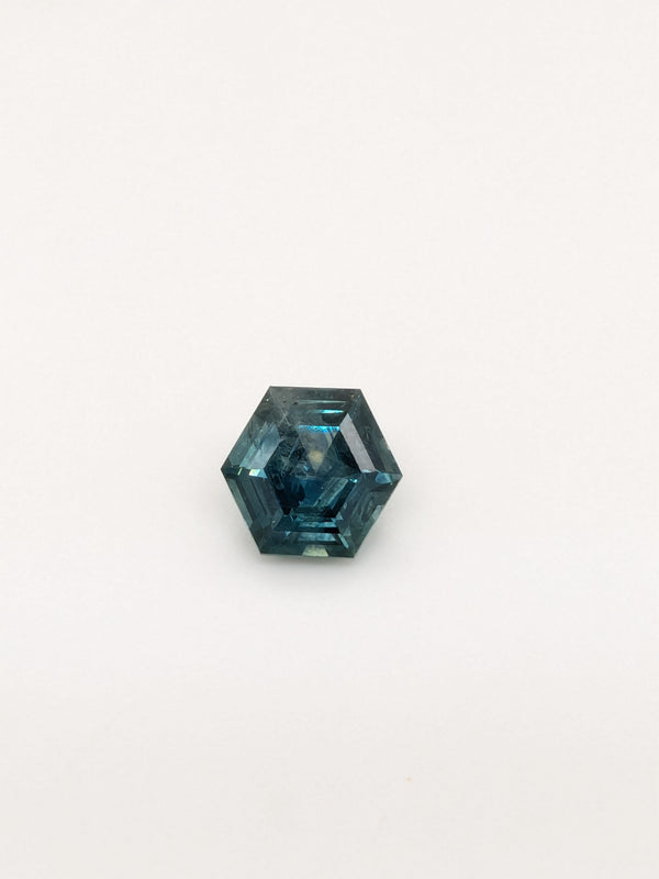 2.47ct Blue Sapphire Elongated Hexagon