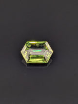 3.02ct Green Sapphire Elongated Hexagon