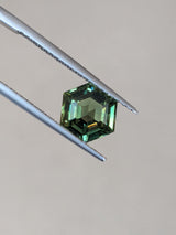 2.13ct Green Sapphire Hexagon