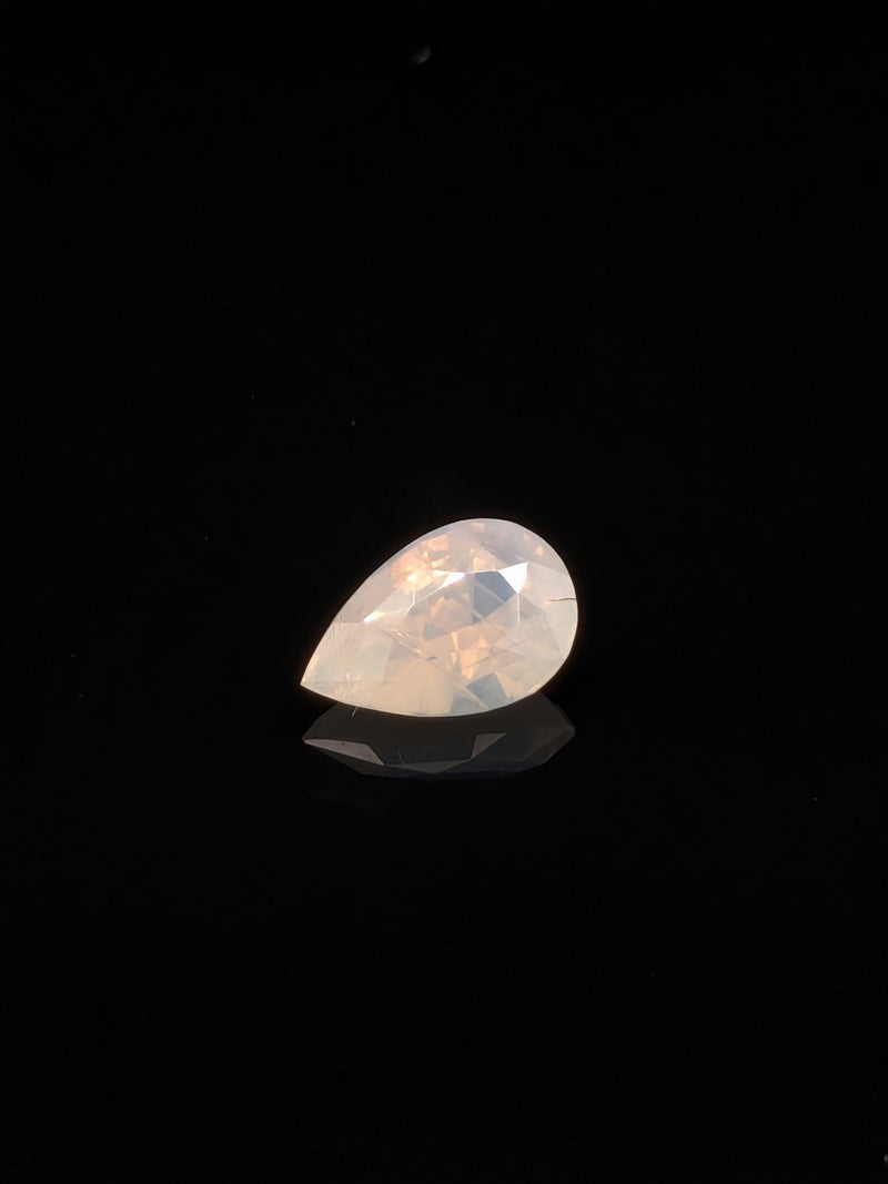 1.61ct Opalescent White Sapphire Pear Shape