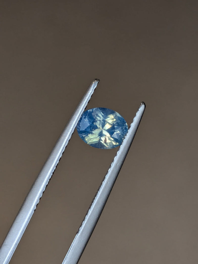 1.16ct Opalescent Parti Sapphire Oval