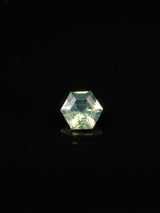 1.14ct Opalescent Teal Sapphire Hexagon