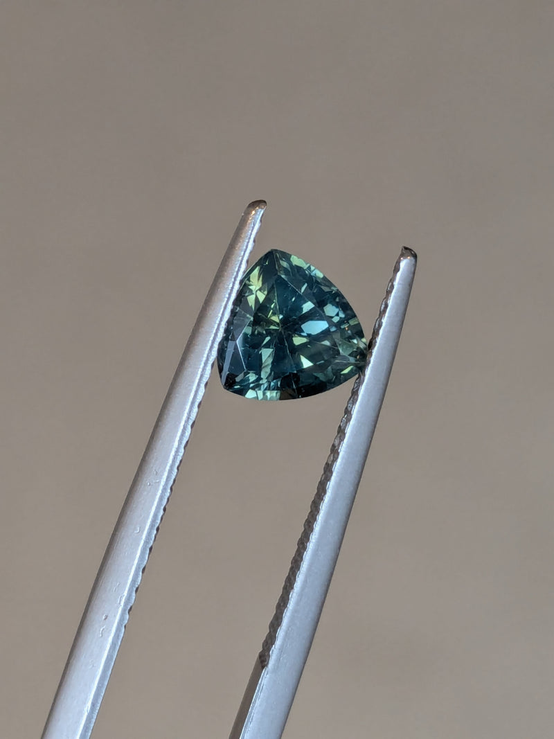 1.31ct Teal Sapphire Trillion