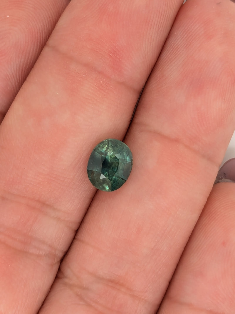 1.96ct Teal Sapphire Oval