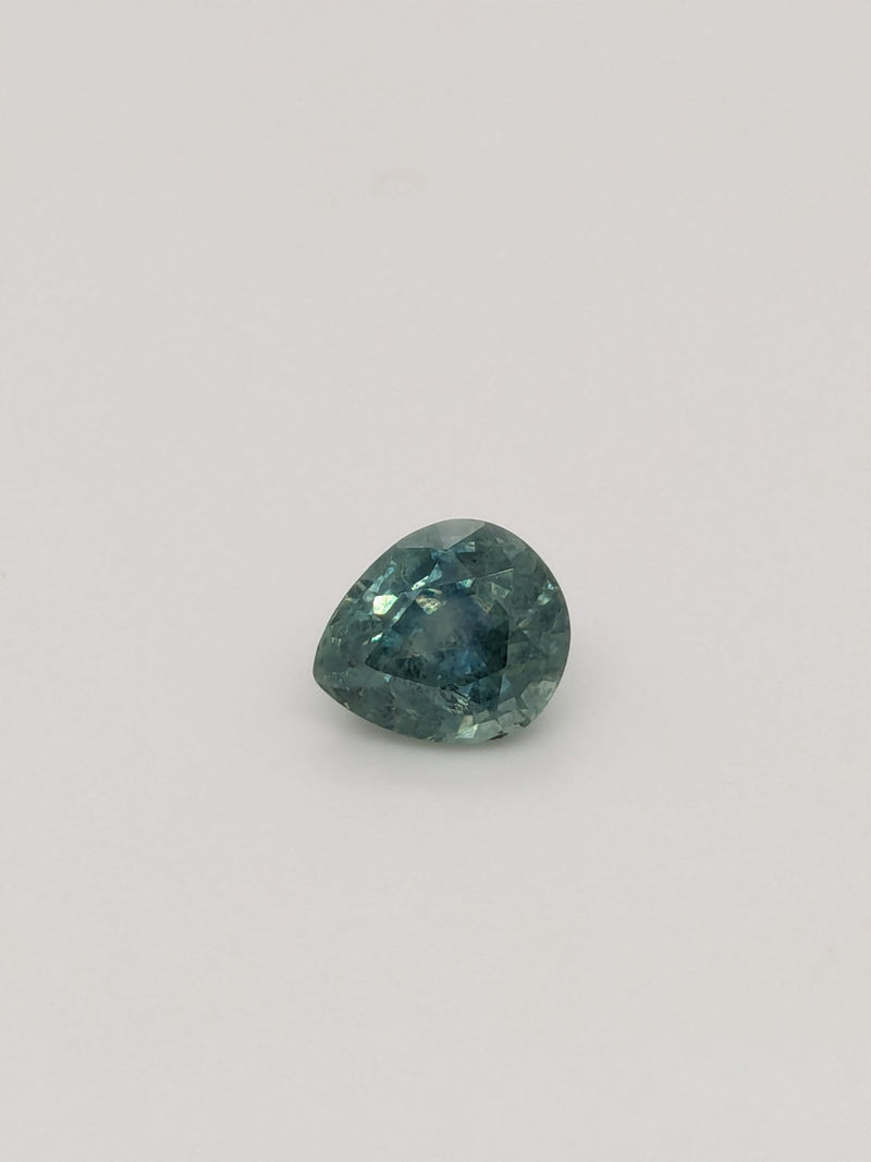 1.89ct Teal Sapphire Pear Shape