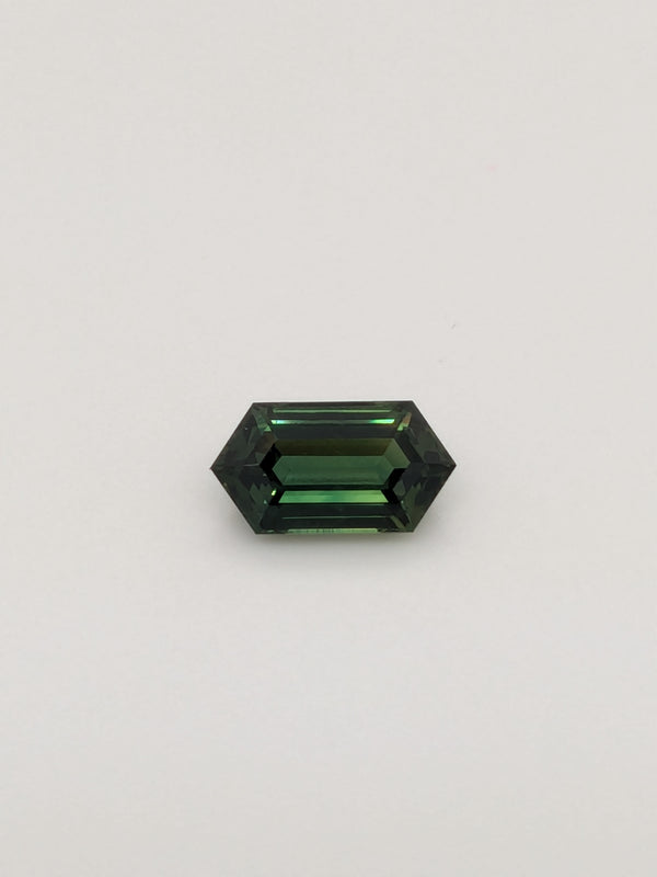 1.59ct Teal Sapphire Elongated Hexagon