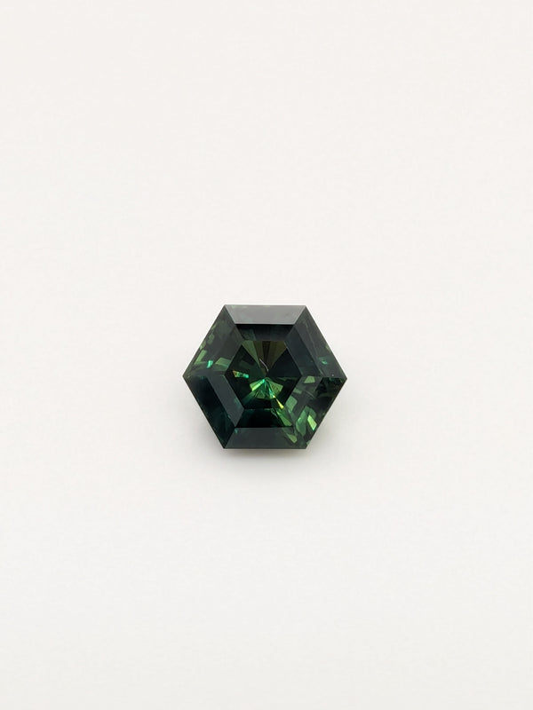 1.95ct Teal Sapphire Hexagon