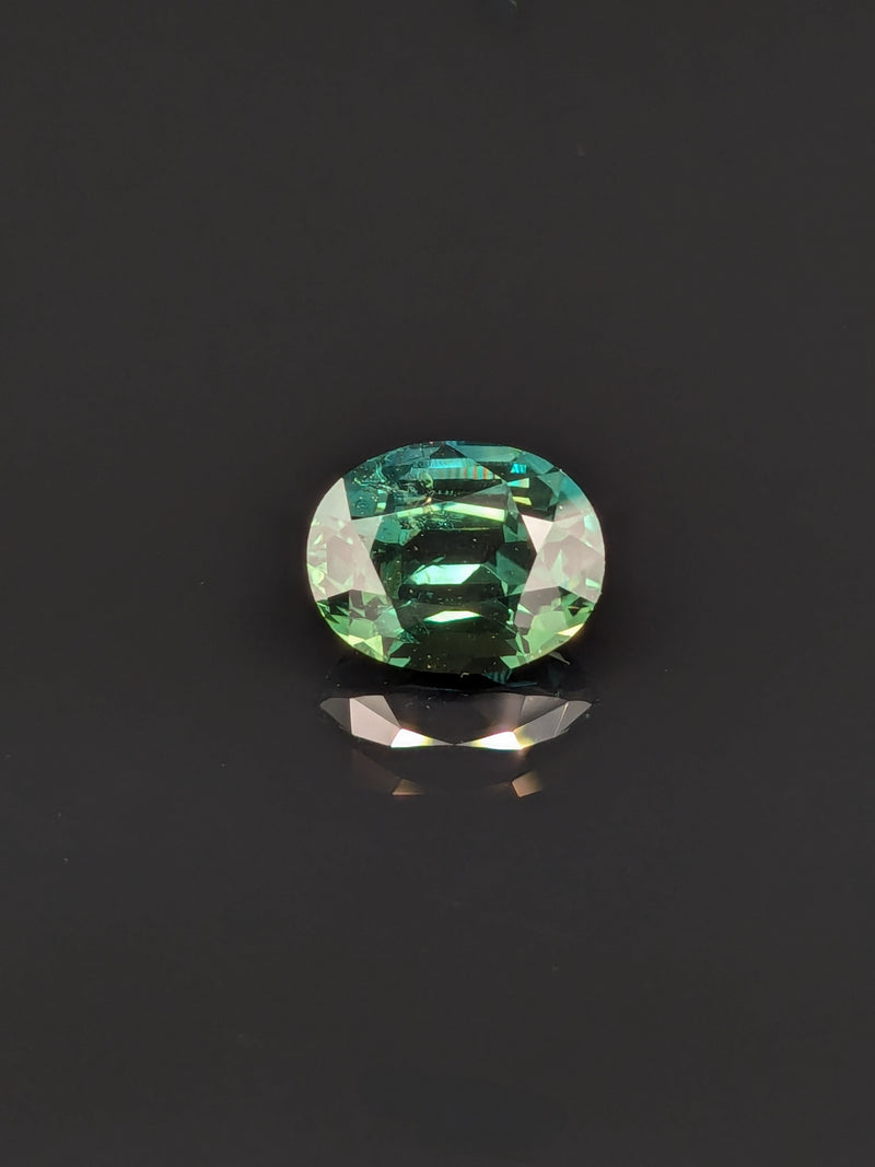 3.08ct Teal Sapphire Oval