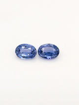 2.09ctw Purple Sapphire Oval Matched Pair