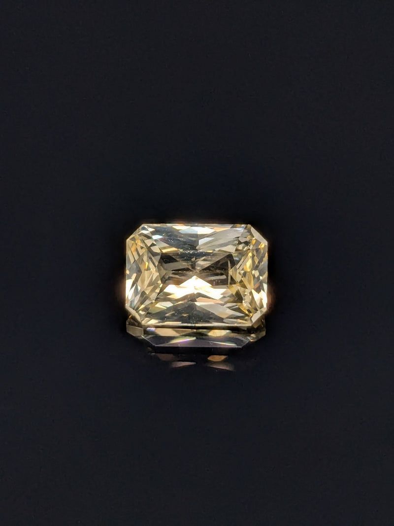 2.03ct Yellow Sapphire Radiant Cut