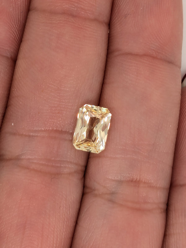 2.03ct Yellow Sapphire Radiant Cut