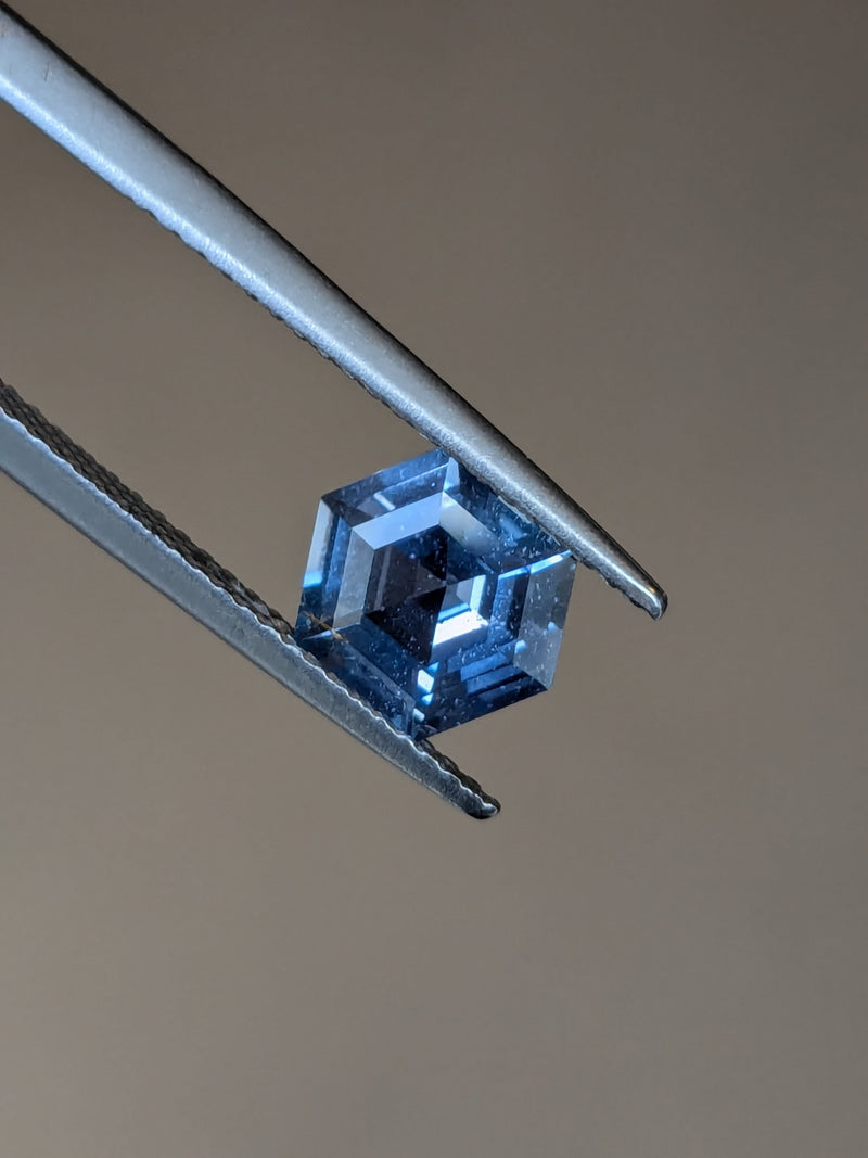 1.73ct Grey Sapphire Hexagon