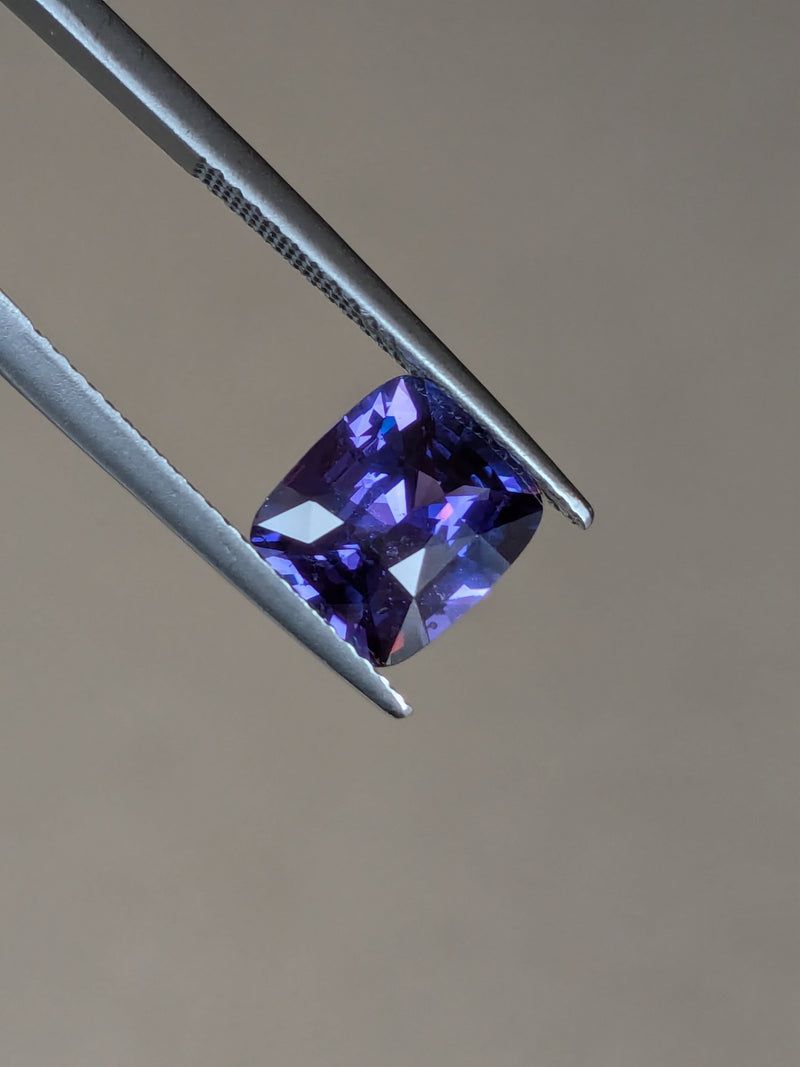 3.05ct Purple Sapphire Cushion Cut