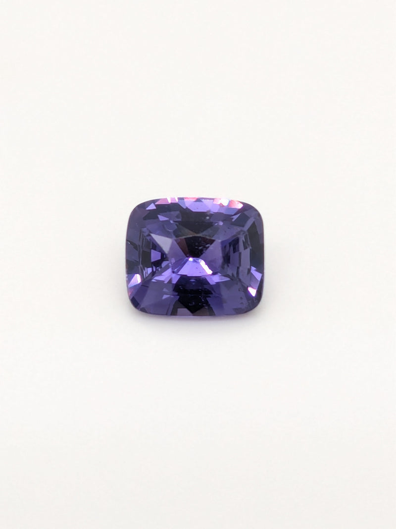 3.05ct Purple Sapphire Cushion Cut