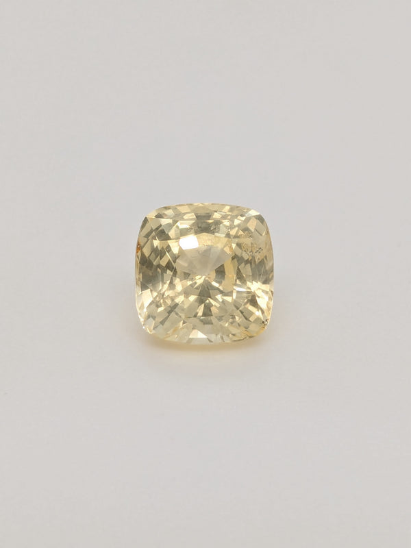 3.08ct Yellow Sapphire Cushion Cut