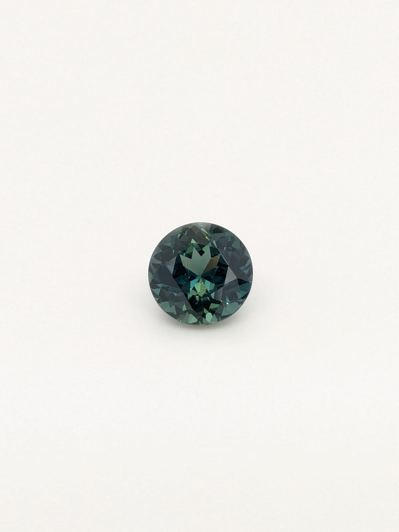 2.46ct Teal Sapphire Round