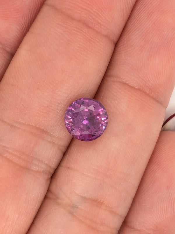 2.56ct Magenta Sapphire Round