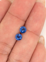 1.17ctw Blue Sapphire Round Pair