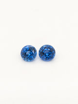 2.04ctw Blue Sapphire Round Pair