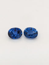 2.90ctw Blue Sapphire Oval Pair