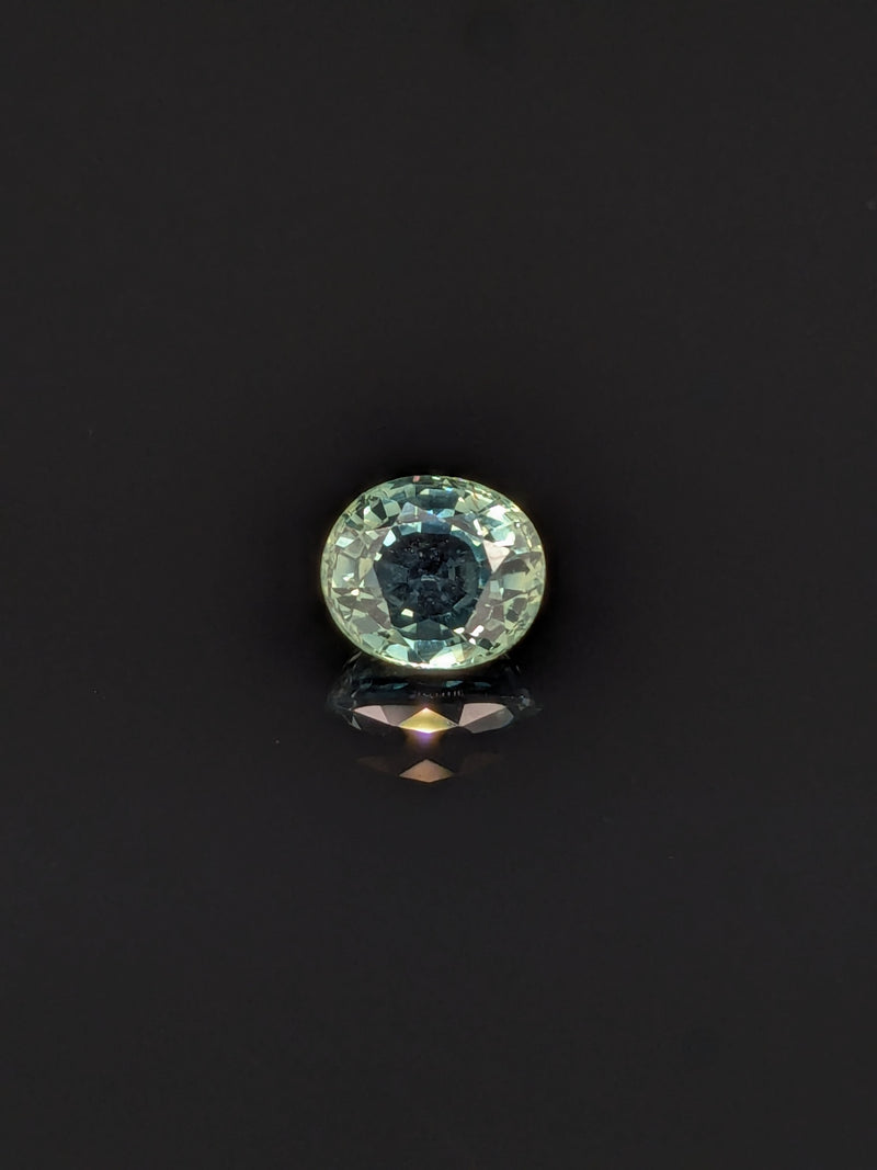 1.52ct Teal Sapphire Oval