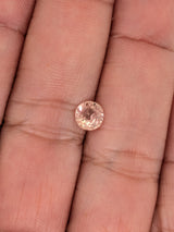 0.82ct Peach Sapphire Round