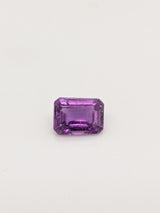 1.77ct Purple Sapphire Emerald Cut