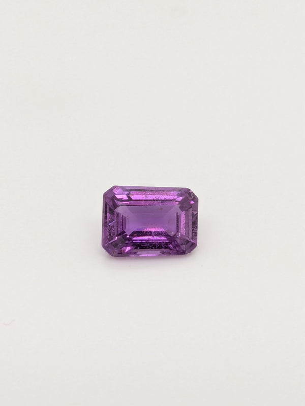 1.77ct Purple Sapphire Emerald Cut