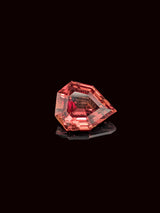 1.64ct Orange Sapphire Shield Cut