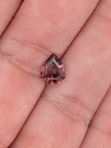 1.64ct Orange Sapphire Shield Cut