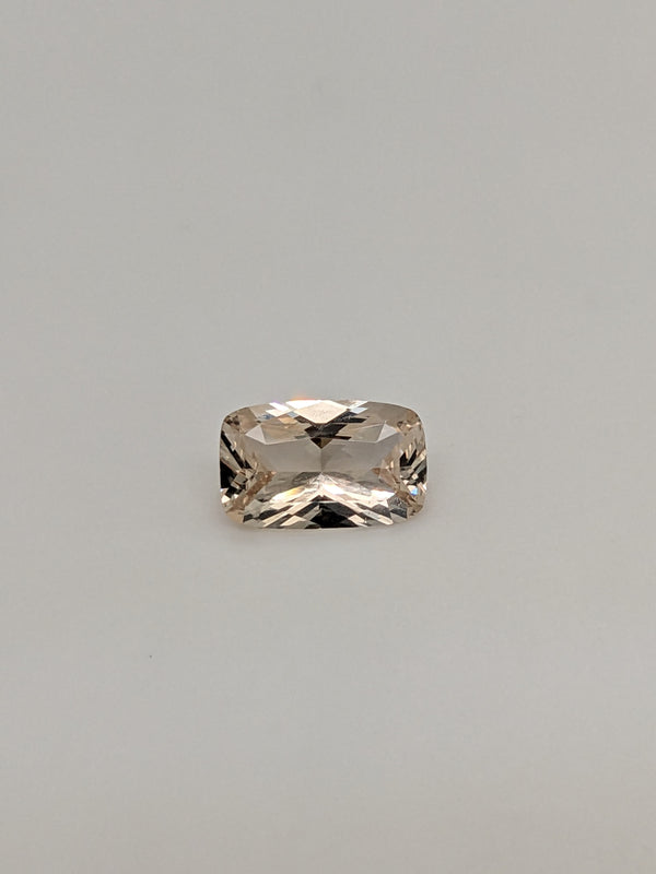 1.64ct Peach Sapphire Cushion Cut