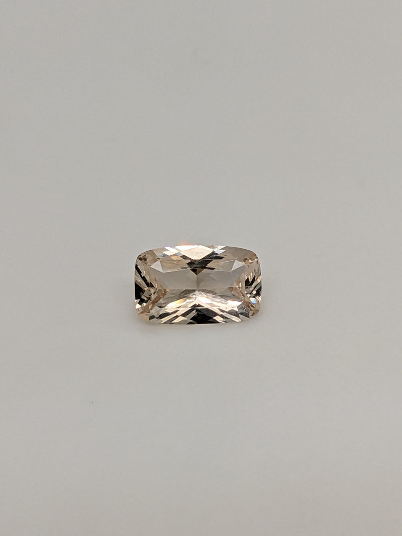 1.64ct Peach Sapphire Cushion Cut