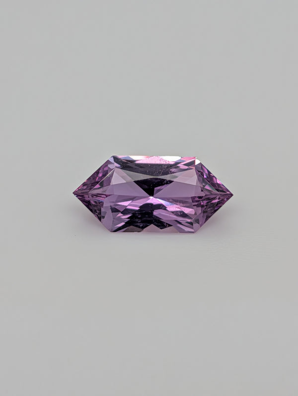 1.71ct Purple Sapphire Elongated Hexagon