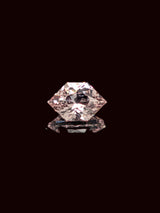 1.11ct Peach Sapphire Elongated Hexagon