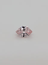 1.11ct Peach Sapphire Elongated Hexagon