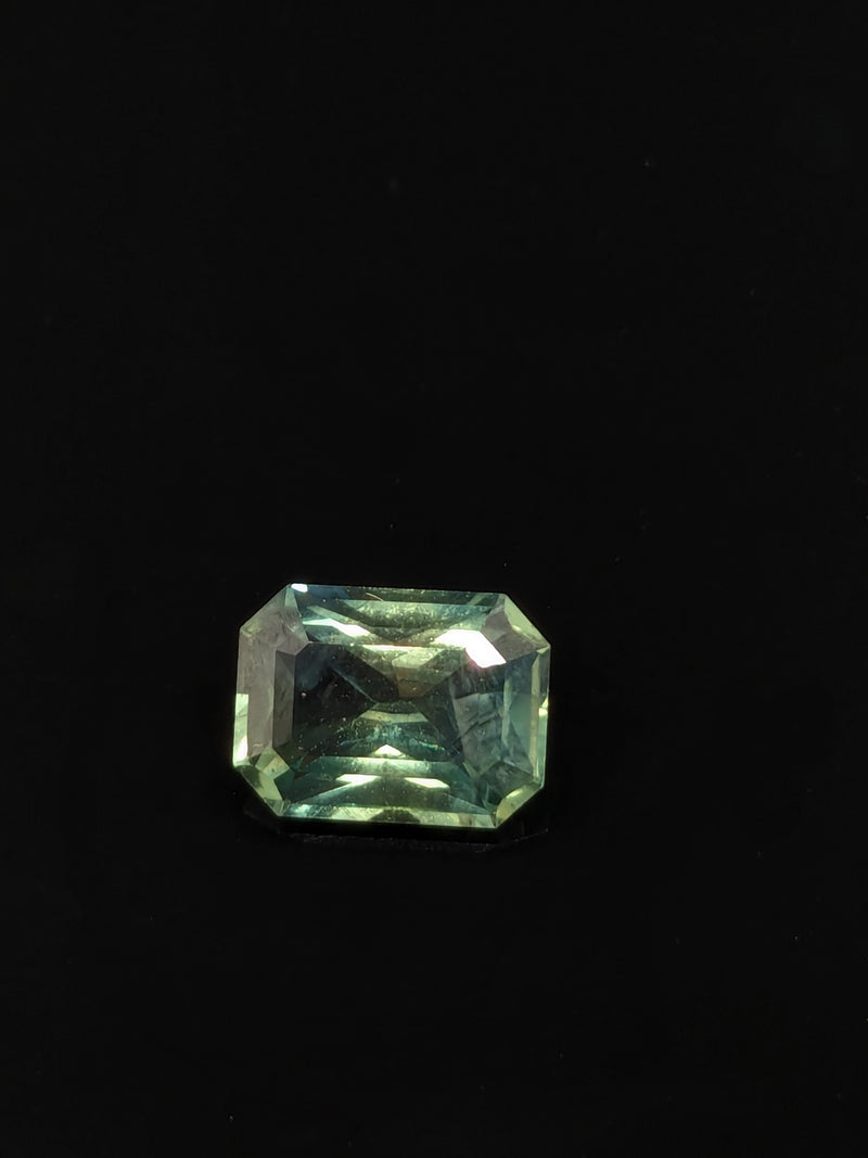 1.96ct Teal Sapphire Radiant Cut