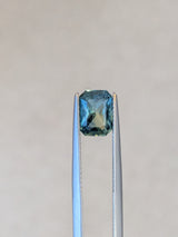 1.96ct Teal Sapphire Radiant Cut