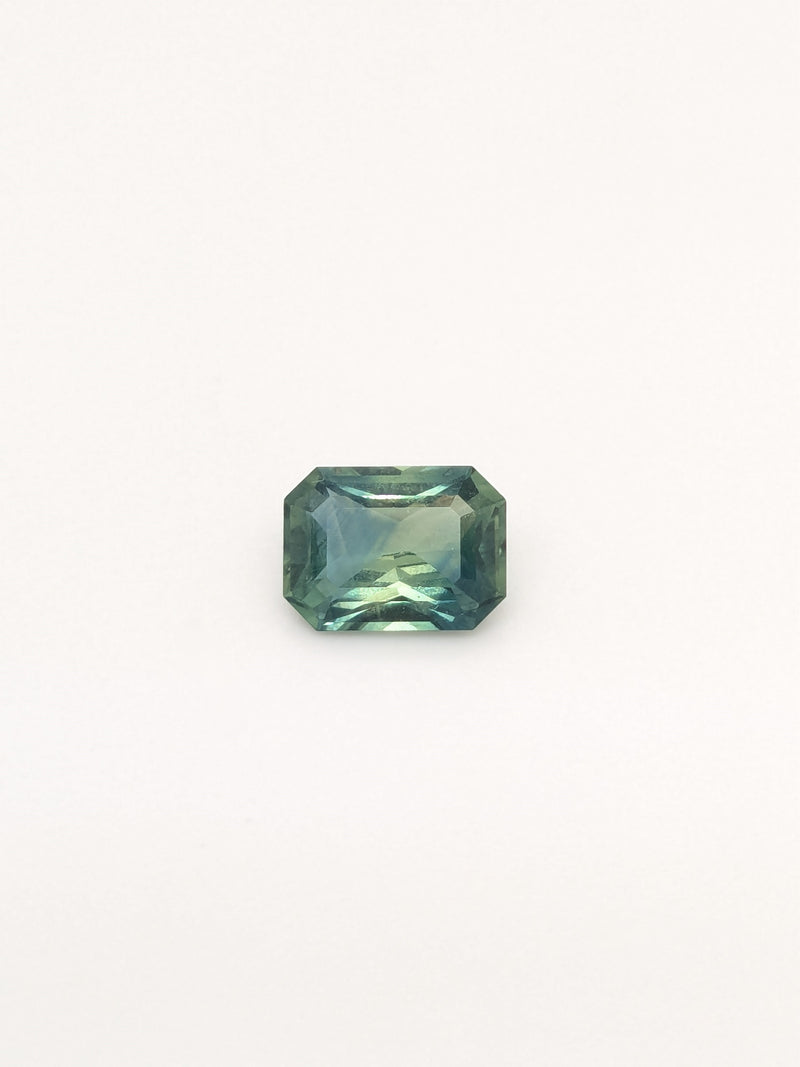 1.96ct Teal Sapphire Radiant Cut