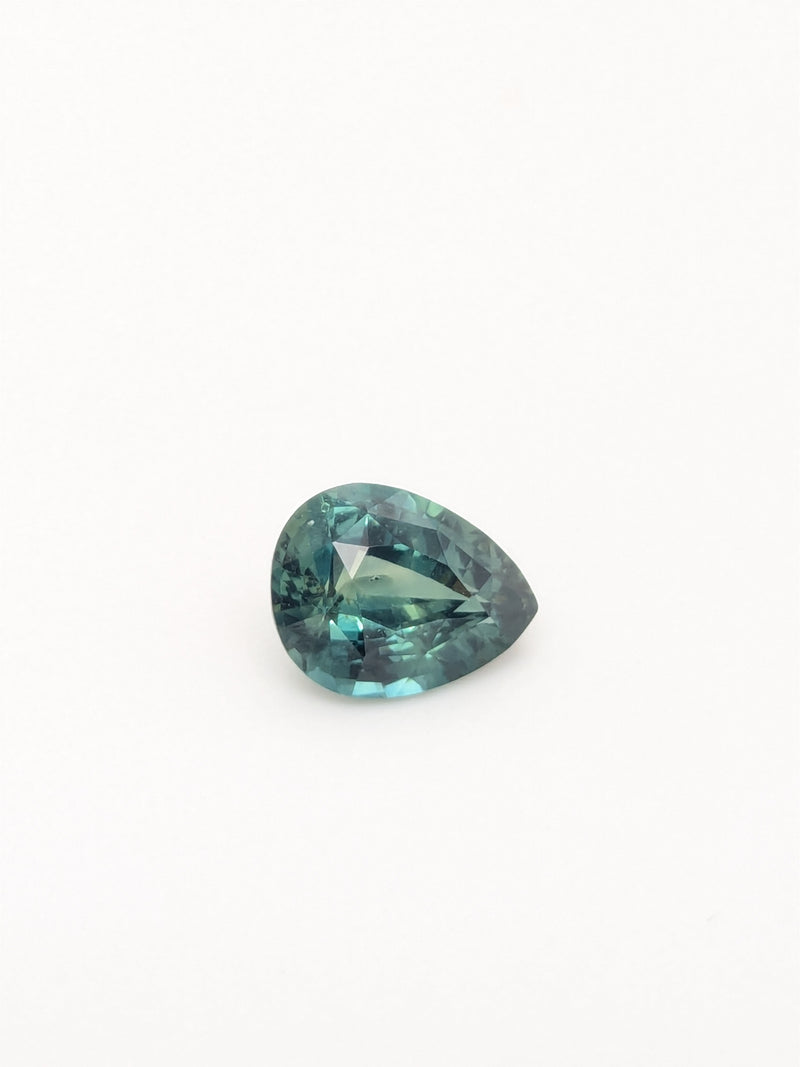 1.37ct Teal Sapphire Pear Shape