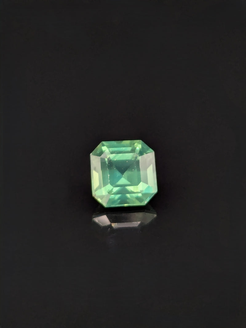 1.53ct Teal Sapphire Asscher Cut