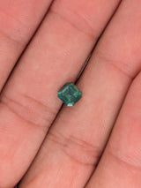 1.53ct Teal Sapphire Asscher Cut