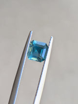 1.53ct Teal Sapphire Asscher Cut