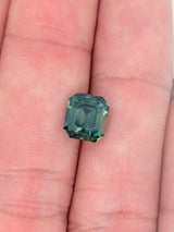 2.59ct Teal Sapphire Emerald Cut