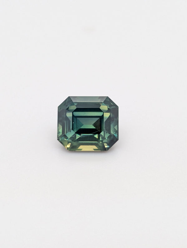 2.59ct Teal Sapphire Emerald Cut