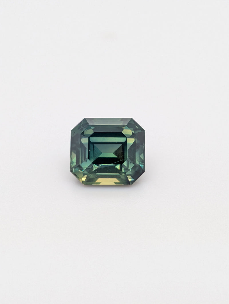 2.59ct Teal Sapphire Emerald Cut